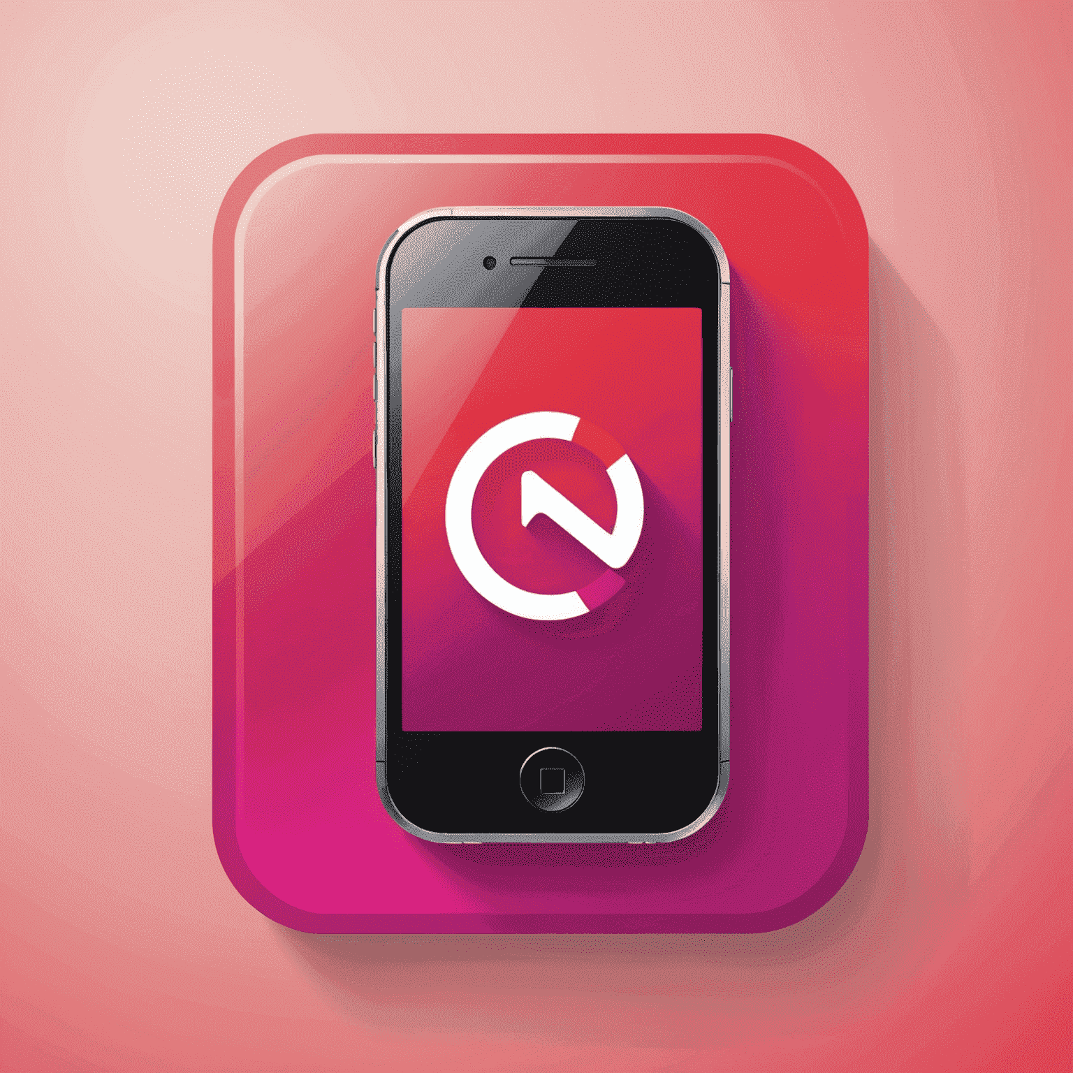 mobirredd.com logo - A stylized mobile phone icon with red and pink gradients